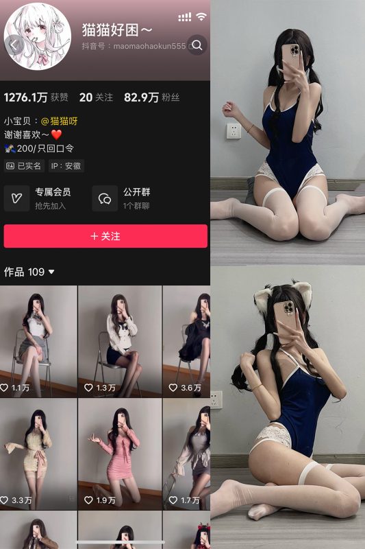 抖音 猫猫好困 微密圈  NO.039期 【54P2V】-喵领域