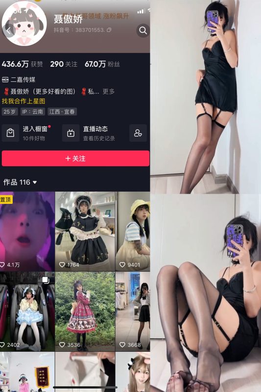 抖音 聂傲娇 微密圈  NO.030期 【4P2V】最新至：2023.7.19-喵领域