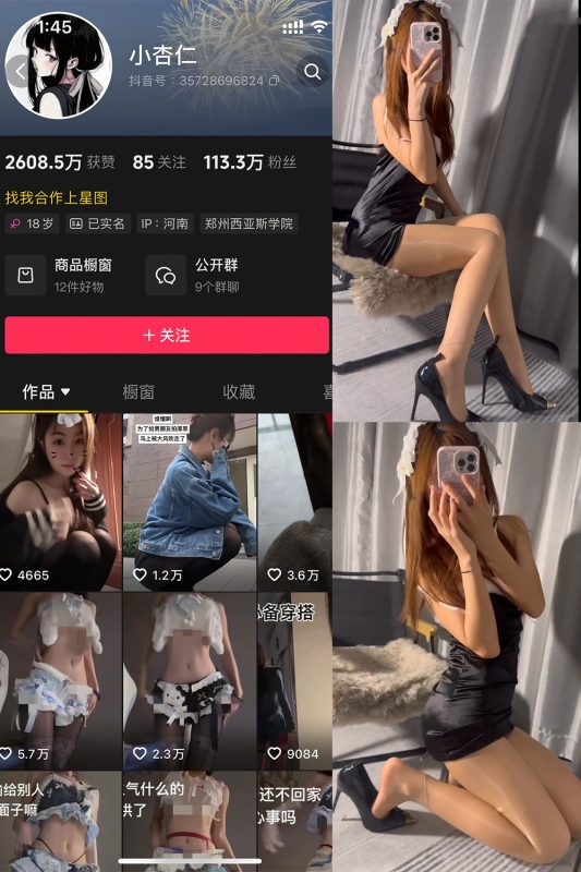 抖音 小杏仁 微密圈  NO.004 【62P3V】-喵领域
