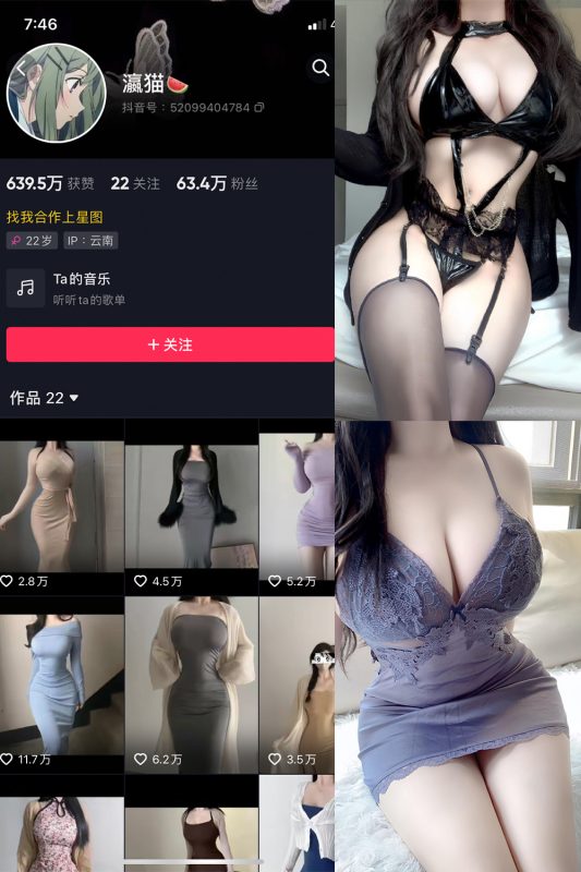 抖音 瀛猫 微密圈  NO.049期 【25P1V】最新至：2024.5.1-喵领域