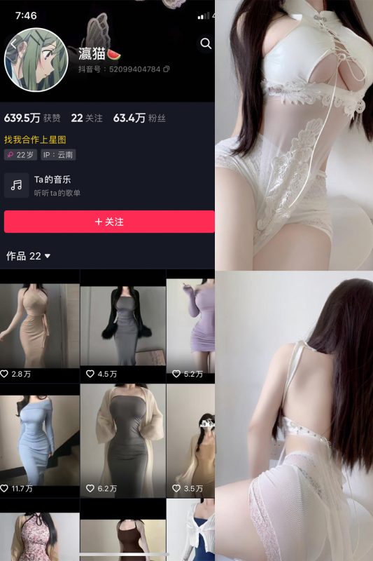 抖音 瀛猫 微密圈  NO.047期 【18P】最新至:2024.4.25-喵领域