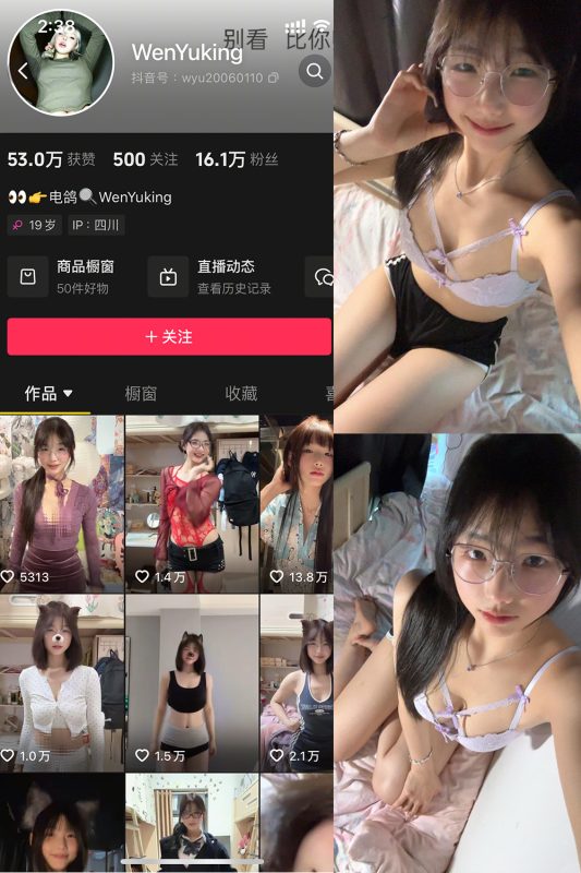 抖音 WenYuking 微密圈 003期 【18P4V】最新至：2025.5.16-喵领域